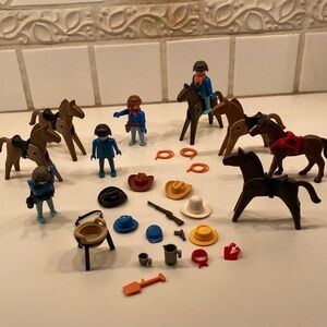 Classic Playmobil  Western Set with Horses and Accessories